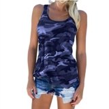 Camisa sin Mangas con Estampado de Camuflaje