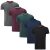 Charles Wilson Paquete 5 Camisetas Cuello Redondo Lisas (Large, Dark Essentials).
