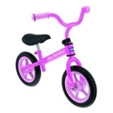 Chicco First Bike – Bicicleta sin pedales con sillín regulable, color rosa, 2-5 años.