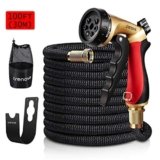 Manguera extensible con núcleo de látex doble, conector de lató