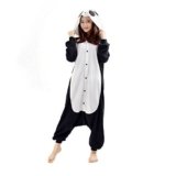 DarkCom – Disfraz de Animal Unisex para Adulto, Pijama o Cosplay Sleepsuit de una Pieza, Triste Panda