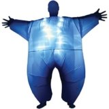 Disfraz inflable luminoso MorphCostumes MCLUMBL, talla única, color azul