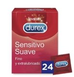Durex Preservativos Ultrafinos Sensitivo Suave – 24 condones