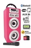 DYNASONIC – Altavoz Karaoke Bluetooth 10W, Color Rosa