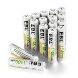 EBL 1100mAh AAA Pilas Recargables Ni-MH para los Equipos Domésticos (16 Unidades)