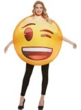 Disfraz de Emoji guiñando un ojo