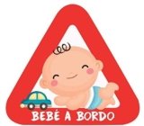 Bebe A Bordo Pegatina Coche Interior