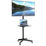Home Portátil TV Soporte de Suelo para Pantalla Plana Móvil Carro de exhibición Trole 23”-55″ Plasma/LCD/LED