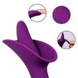 Succionador impermeable+ recargable con USB+ 10 modos de vibraciones，Morado