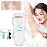 Depiladora de luz pulsada 5 Tensidad, blanco y gris, Unisex, para cuerpo y cara