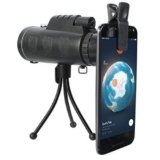 IPRee 40×60 Monocular de Viaje Portátil: Visión HD Clara con Brújula