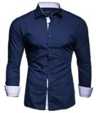 Kayhan Hombre Camisa, TwoFace Navyblue L.