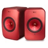 KEF LSX – Altavoces WLAN Inalámbricos Activos con Bluetooth y Wi-Fi – Rojo