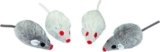 Kerbl Blanco ratón, 5 cm, Juego de 4