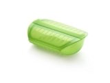 Lékué – Estuche de vapor con bandeja, 3-4 personas, color verde