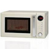 Microondas con grill 20 litros retro estilo vintage, 700/1000W