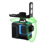 Nivel Láser Verde, Hanmer LV2D Láser Línea Autoniveladora Láser IP54 a Prueba de Polvo 40m Haz Láser de Línea Cruzada 360