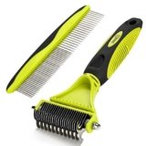 Pecute cepillo perro mascotas peine 2 en 1 de limpieza por solo 11,89€