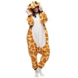 Disfraz de jirafa onesie para adulto