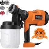Pistola de pintura, tacklife pistola de pulverización pintura por solo 27,99€