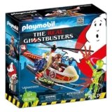 PLAYMOBIL Ghostbusters Venkman con Helicóptero y Chorros de Agua Reales