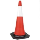 Cono trafico señalizacion con reflector de 75 cm