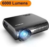 Proyector, WiMiUS 6000 Lúmenes Proyector Full HD 1920x1080P