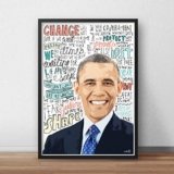 Pósteres/impresiones inspirada en Barack Obama