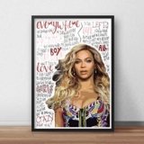 Pósteres/impresiones inspirada en Beyonce