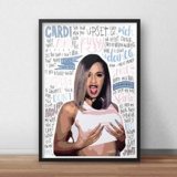 Pósteres/impresiones inspirada en Cardi B