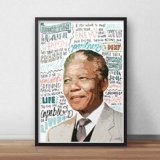 Pósteres/impresiones inspirada en Nelson Mandela