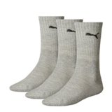 Puma Sport 3P – Calcetines unisex, Gris, 39-42.