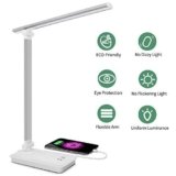 SAPONINTREE LÁMPARA ESCRITORIO LED, LÁMPARAS DE MESA USB
