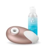 Satisfyer Deluxe Pro Estimulador de Clitoris y Easyglide Lubricante – 1 Pack