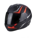 Scorpion Moto Casco Exo 390 Hawk, Negro/Rojo