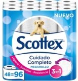 Scottex Megarollo Papel Higiénico, 48 Megarollos