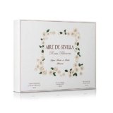 Set Perfume Mujer Rosas Blancas – Aire de Sevilla – EDT, Crema Hidratante, Gel de Ducha