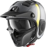 Shark Casco Jet x-drak Terrence Antracita Amarillo Aay talla XL
