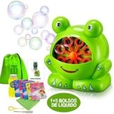 Máquina de burbujas para niños Rana de pompas baño