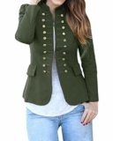 Chaqueta Militar Mujer Verde