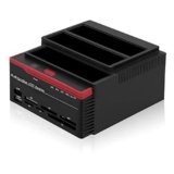 Tonysa Estación de Disco Duro / 2.5inch 3.5inch Dual-Bay USB3.0 SATA/IDE HDD