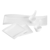Juego de Platos NewWave para Aperitivos de Porcelana