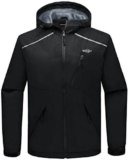 Wantdo Chaqueta Ligera Impermeable para Hombres Softshell