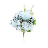 Flores Artificiales Azul Turquesa